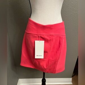 BNWT Lululemon High Rise Scuba Skirt in Glaze pink XL